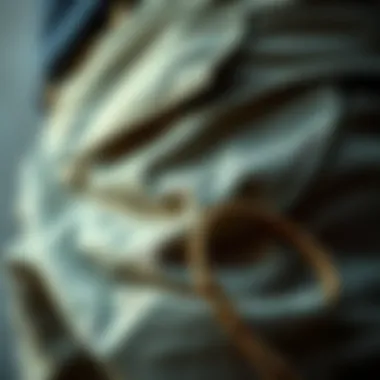 Fabric and Stitching Details of Fitted Cargo Pants A close-up of the fabric and stitching details of fitted cargo pants