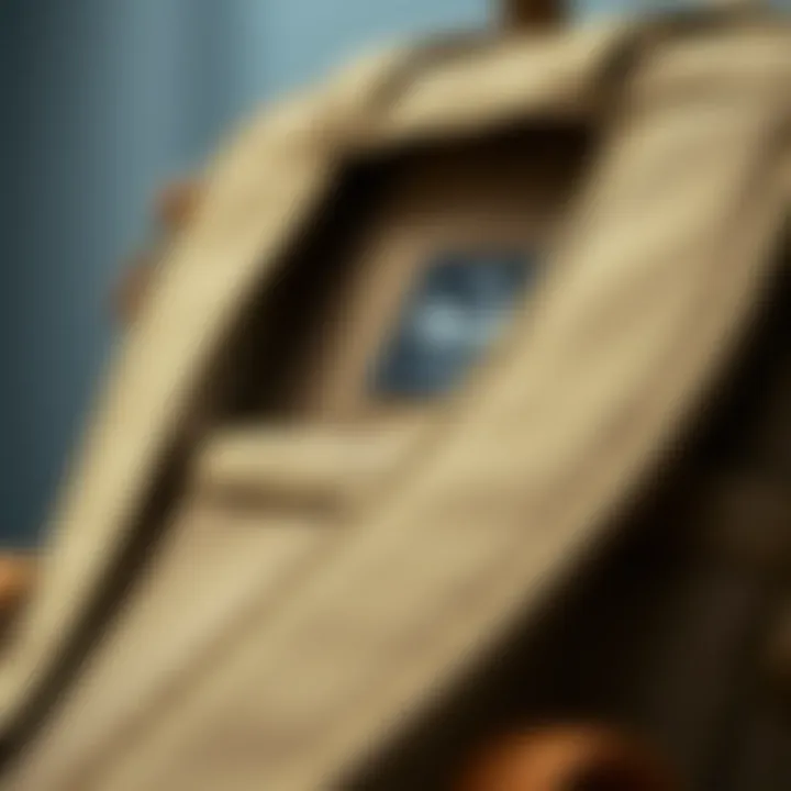 Durable Materials of Herschel Backpack Close-up of Herschel backpack materials highlighting durability