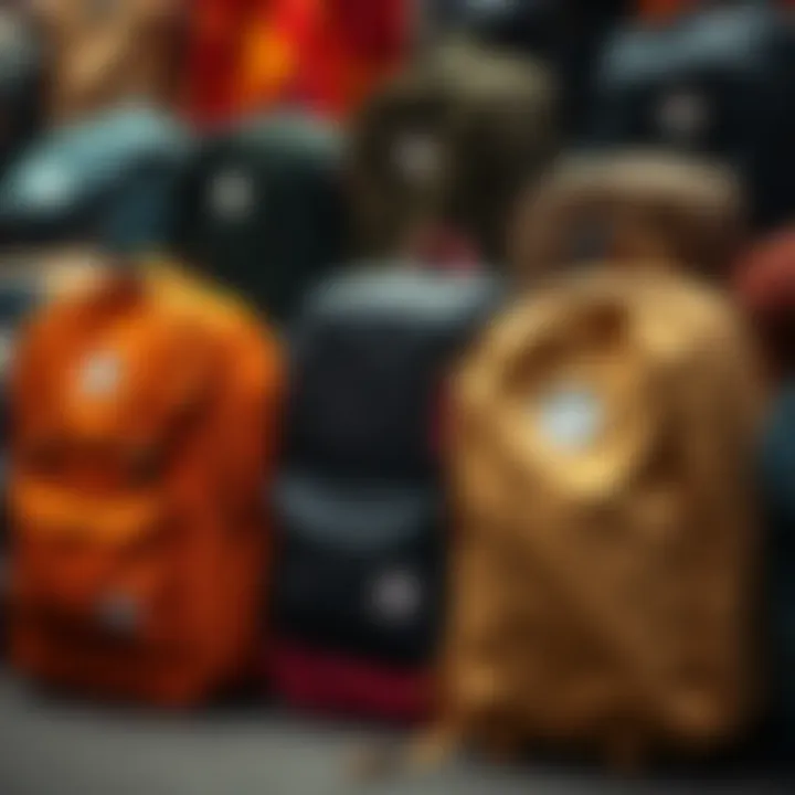 Diverse Models of Herschel Backpacks Variety of Herschel backpack models displayed together