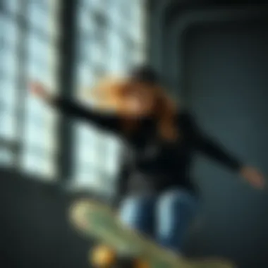 Black long sleeve t-shirt integrated into skate culture