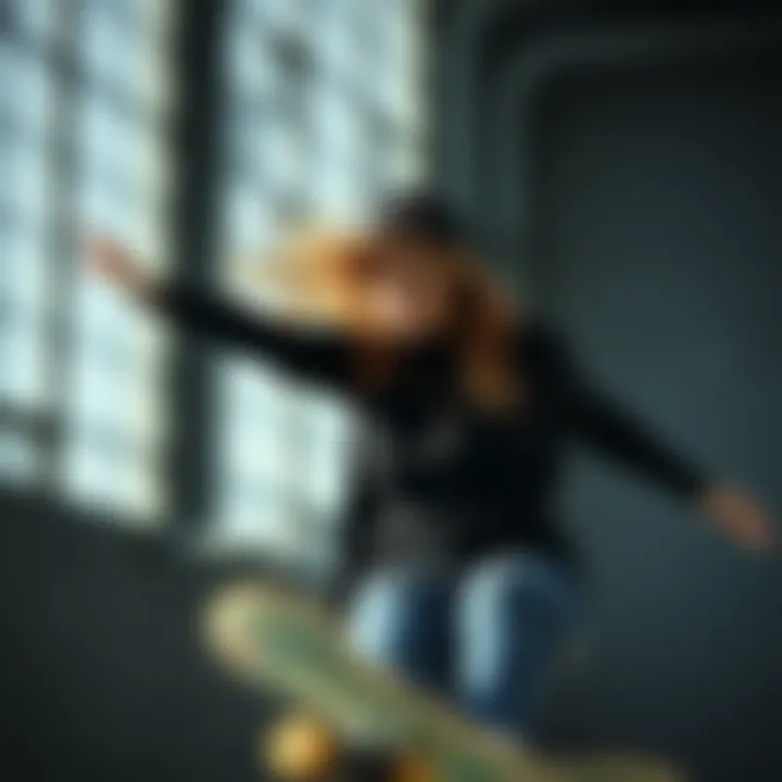 Black long sleeve t-shirt integrated into skate culture