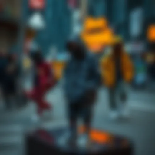 Urban streetwear fashion display