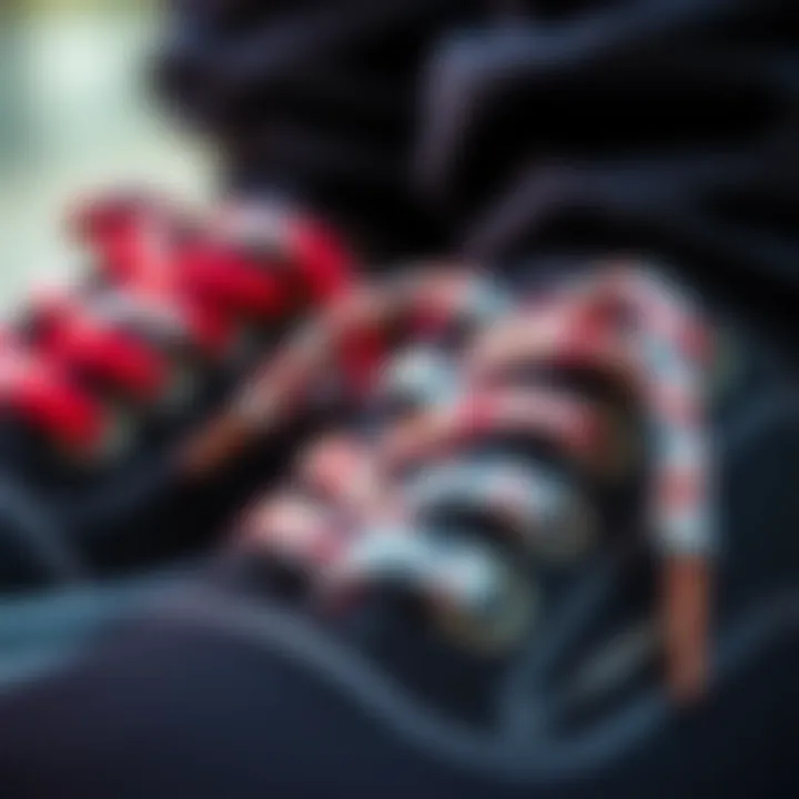 Customizing Lace Lengths for a Personal Touch Close-up of customized Vans laces