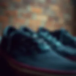 Various lengths of Vans laces displayed creatively