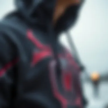 Design Details: The Art of Spider-Man Hoodies Close-up of Spider-Man hoodie design details