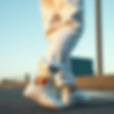 Elegant Design of Nike Joggers Elegant design of Nike joggers in white