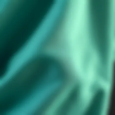 Close-up of mint fabric texture