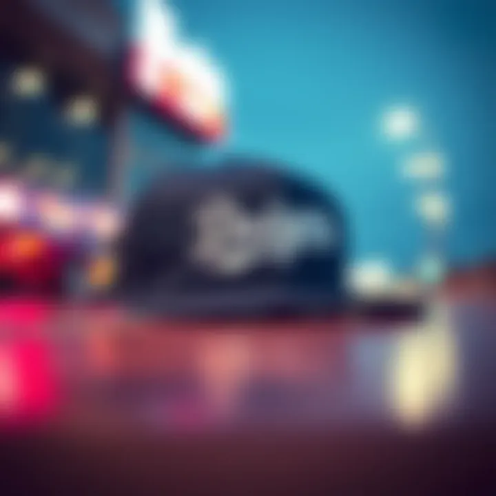 The Cap that Blends Sports with Street Fashion Mitchell & Ness Dodgers Cap with Streetwear Aesthetic