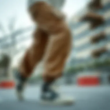 Contemporary Trends: Cargo Pants in Today's Skate Culture Modern cargo pants styled with skate shoes and accessories