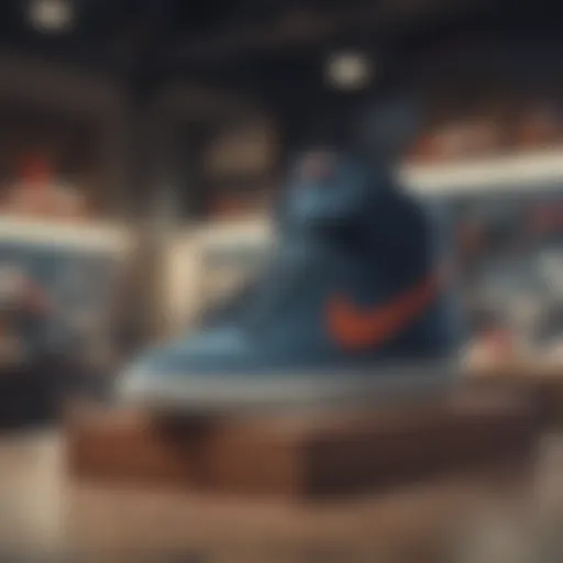 Nike SB footwear on display