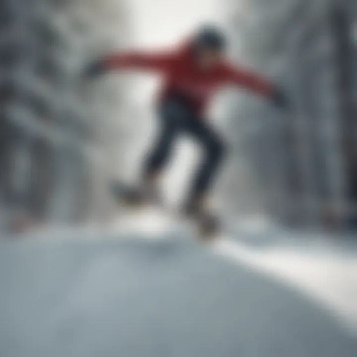 Athletes demonstrating the synergy between snowboarding and skateboarding