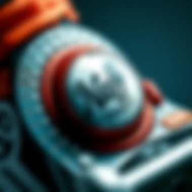 Close-up of unique design elements in the collection