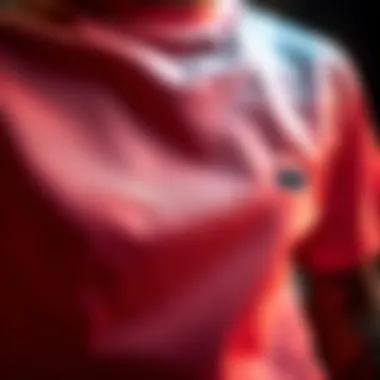 Close-up of the neon fabric texture showcasing its bold colors