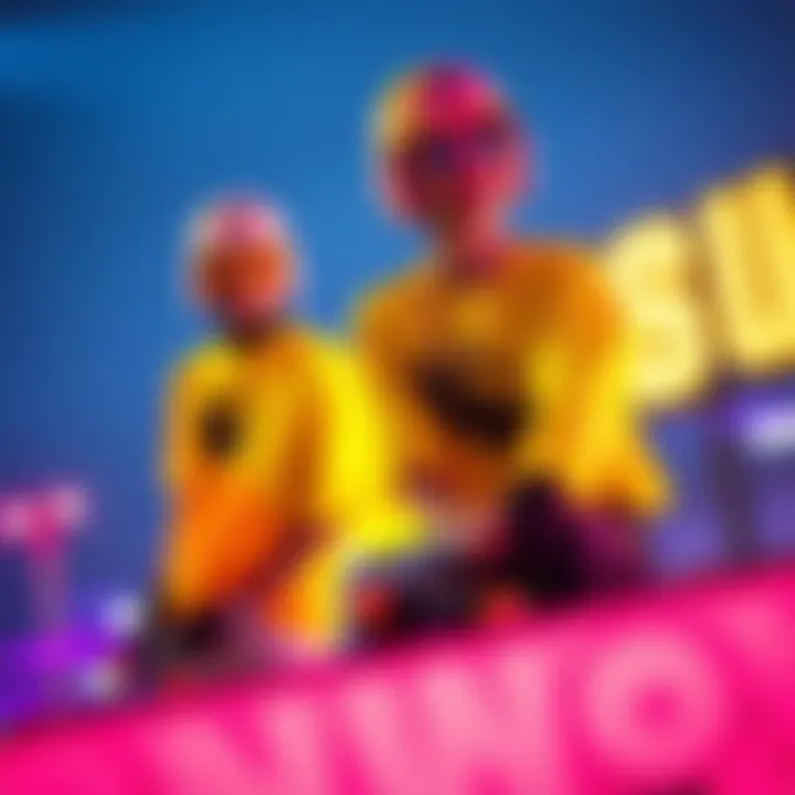 Creative styling options for the neon cropped shirt