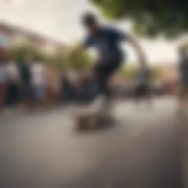 Skateboarders engaging in community events sponsored by NHS