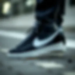 Nike Blazer Mid '77 Vintage in black and white colorway