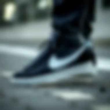 Nike Blazer Mid '77 Vintage in black and white colorway