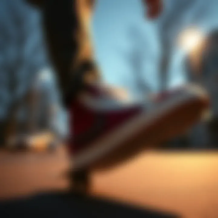 Skater wearing Nike Blazer Mid '77 Vintage in action