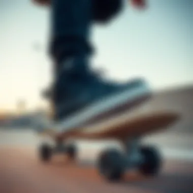 Nike Court Vision Mid on a skateboard highlighting its performance