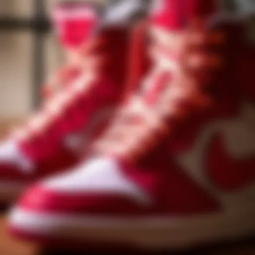 Intricate Design of Nike SB Charge Mids Close-up view of Nike SB Charge Mids showcasing intricate design details.