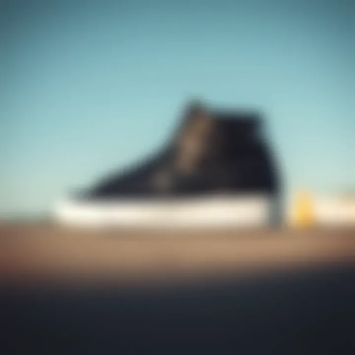 Sleek Profile View Sleek profile view of the Nike SB Zoom Blazer Mid Premium in Black