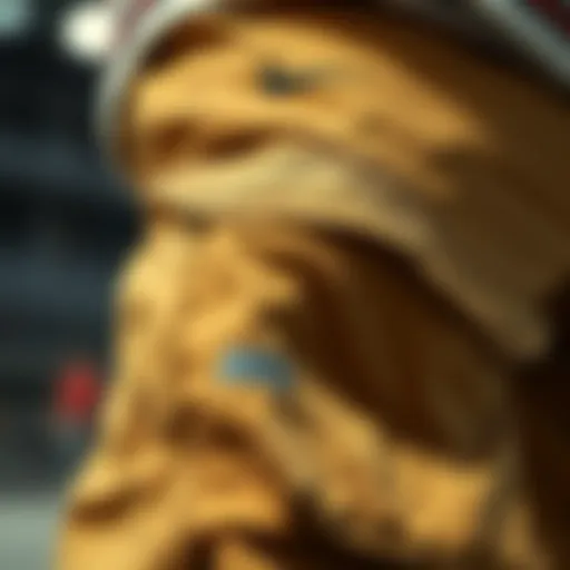 Close-up of Nike skate cargo pants showcasing fabric texture and stitching details