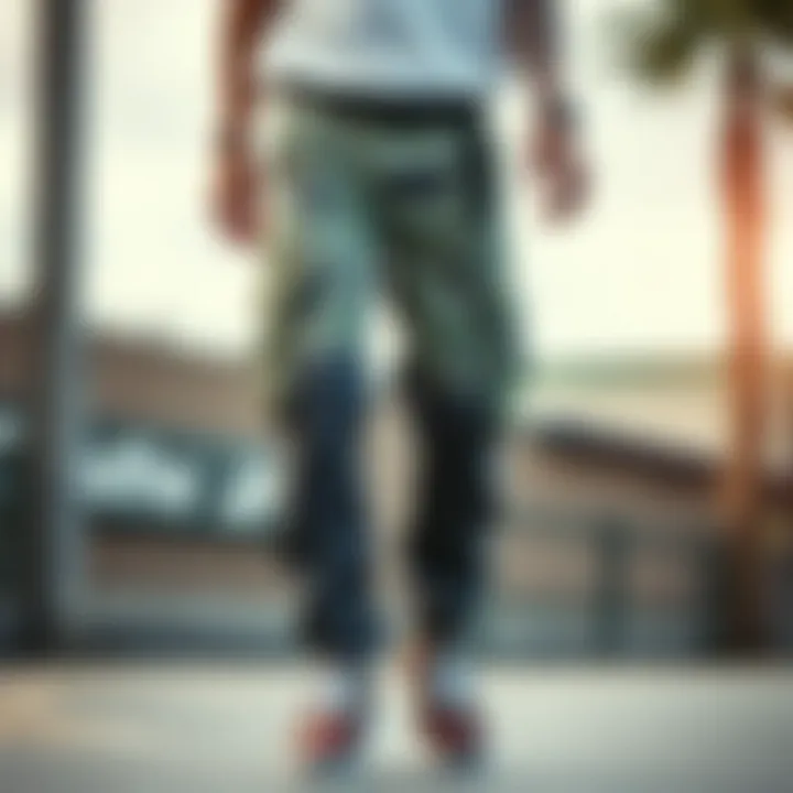 Streetwear Style Integration Nike skate cargo pants styled with streetwear fashion elements