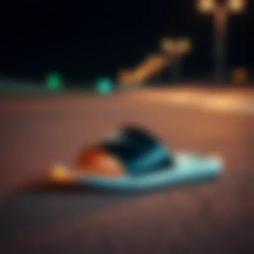 Contemporary Design of Nike Slides Stylish Nike slides showcasing contemporary design