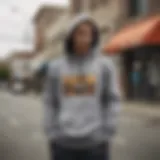 Stylish PacSun hoodie showcased in an urban setting