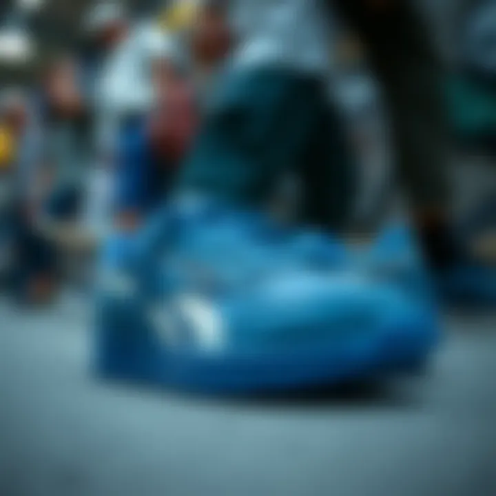 Cultural Significance of the Reebok CL Legacy Blue Reebok CL Legacy Blue displayed against a backdrop of skate culture