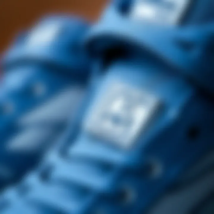 Materials of the Reebok CL Legacy Blue Detailed view of the materials used in the Reebok CL Legacy Blue