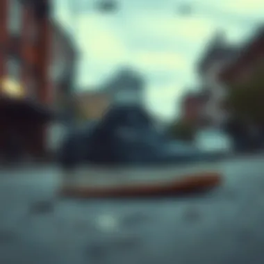 The Reebok Club C Double Sneaker in an urban setting emphasizing its streetwear appeal