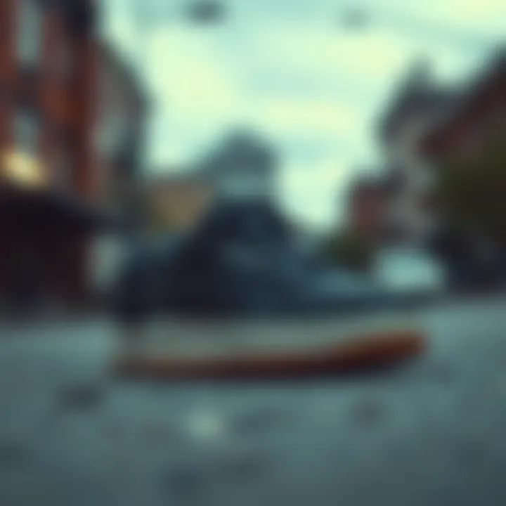 The Reebok Club C Double Sneaker in an urban setting emphasizing its streetwear appeal