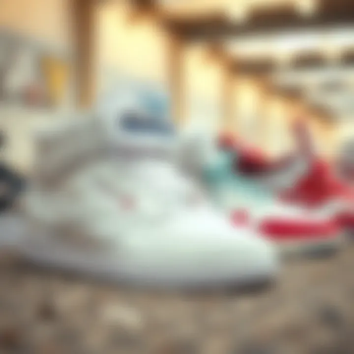 Comparative Analysis of Iconic Footwear Comparison of the Reebok Freestyle Hi with other iconic footwear