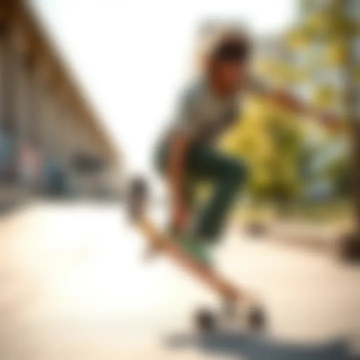 Rodney Mullen in Action Rodney Mullen performing a trick on his skateboard