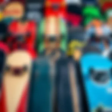 Diverse Collection of Sector 9 Boards A collection of various Sector 9 boards highlighting different styles and colors