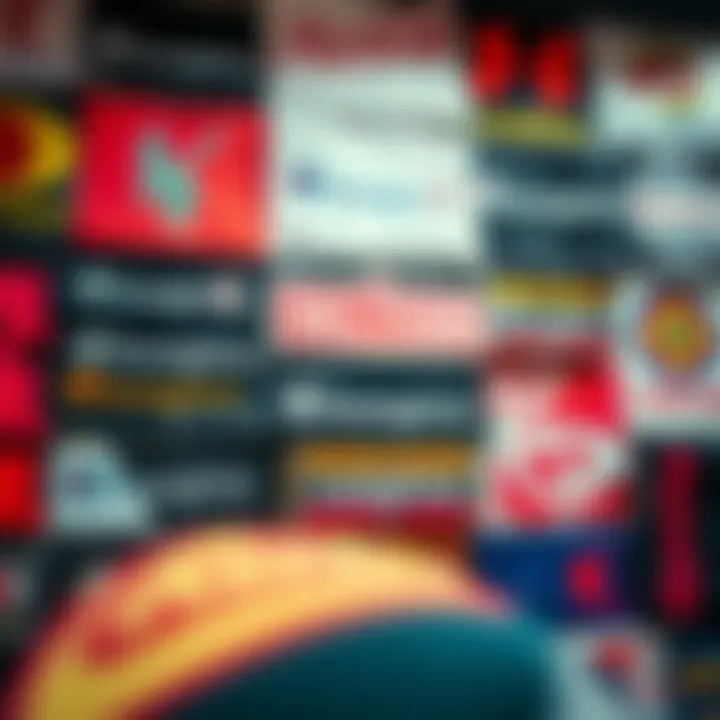 Iconic Skate Brands Iconic skate brands displayed in a colorful montage.