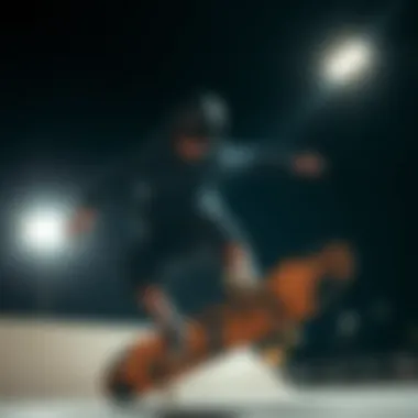 Elevating the Skateboarding Experience Skateboarder wearing spy helm glasses while performing a trick