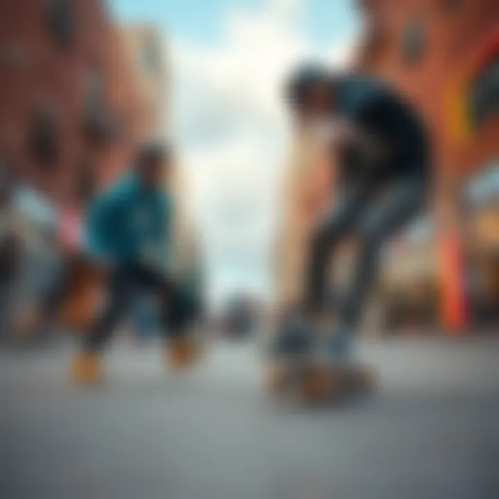 Building Skate Culture Skateboarding community engaging in a friendly competition