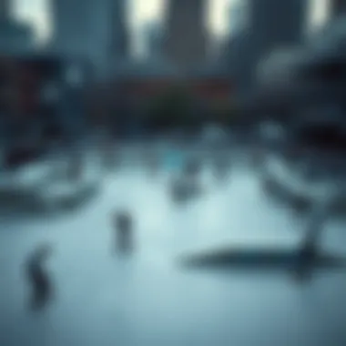 Iconic skate park in New York City filled with skateboarders