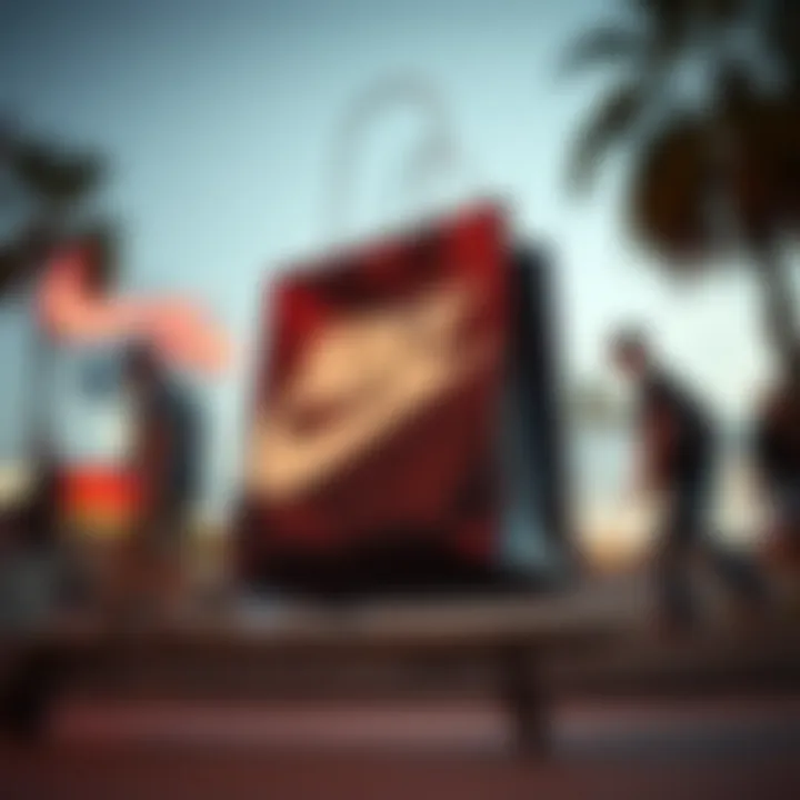 Skateboarding scene featuring Nike branding