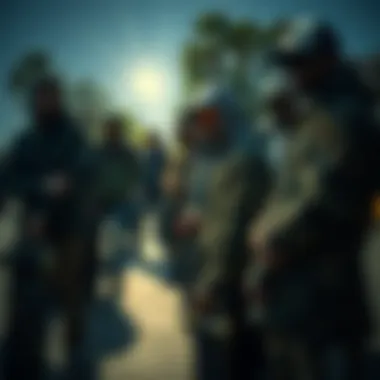 Community Vibe with Camo Gear Group of skaters showcasing their camo gear