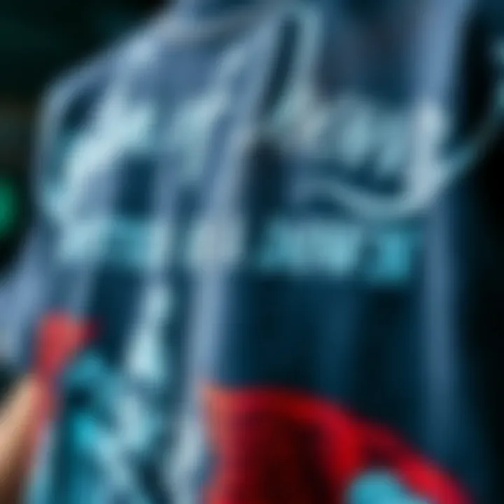 Unique Design Elements of System of a Down Shirt Close-up of unique design elements on a System of a Down shirt.