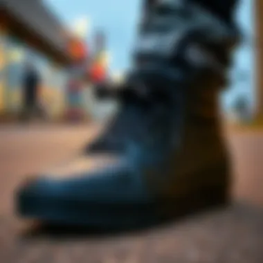 Street fashion outfit featuring all black hi-top Vans