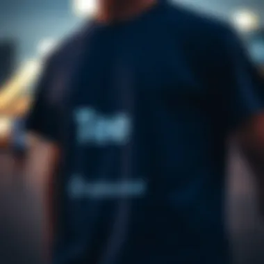 Minimalist graphic tee with clever typography