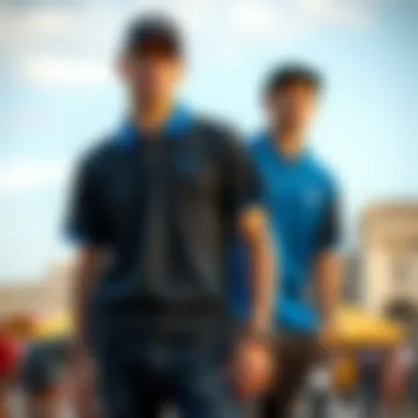 Historical Context of the Black and Blue Polo Shirt Historical representation of the black and blue polo shirt