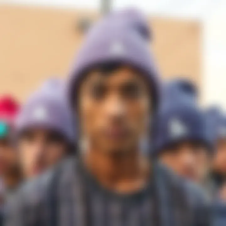 Diverse Styles of Lavender Beanies A collection of lavender beanies showcasing various styles