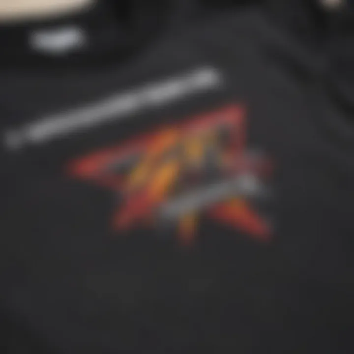 Close-up of Thrasher logo on crop top