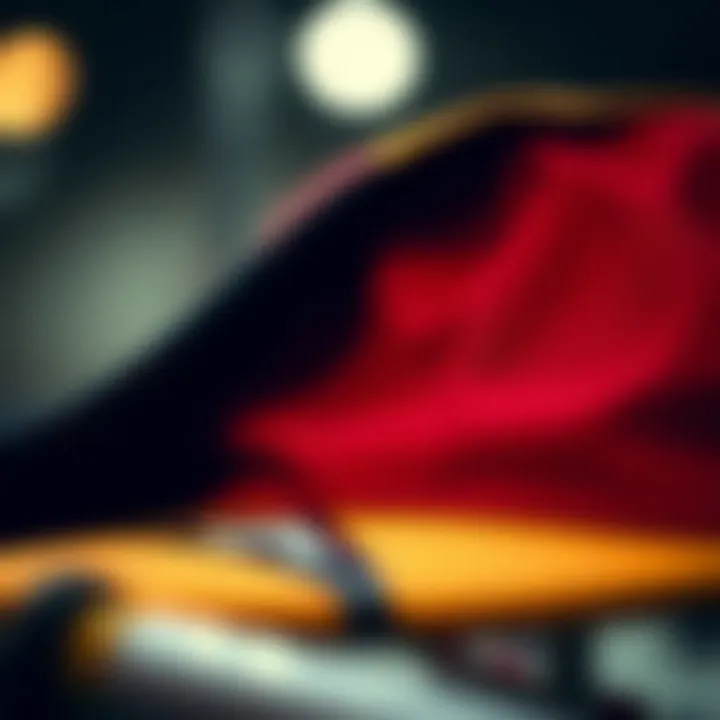 Detail View of a Daddy Cap Hat Close-up of a daddy cap hat showcasing its fabric and design details