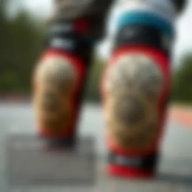 Diagram illustrating maintenance tips for prolonging the life of knee pads, highlighting cleaning and storage practices.